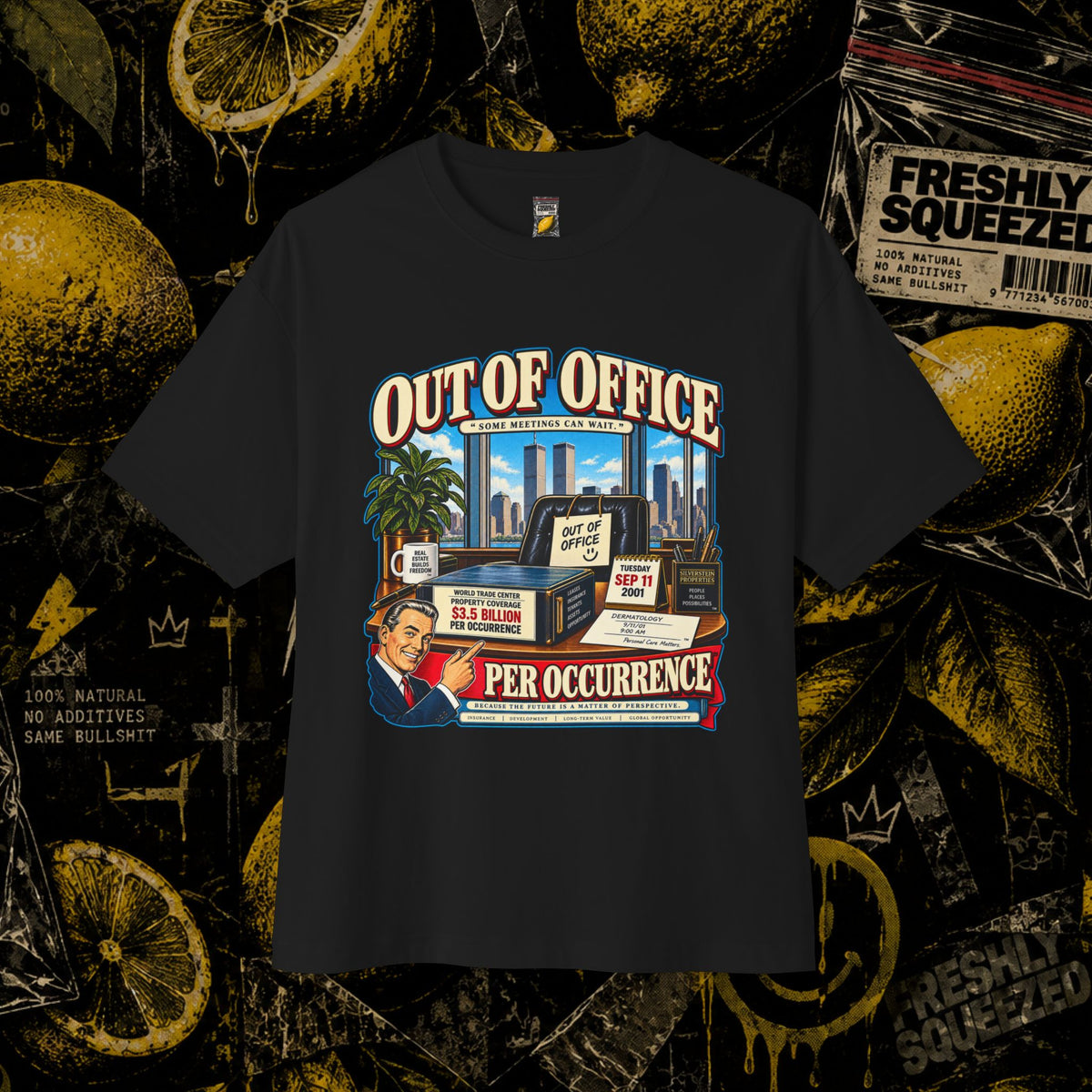 OUT OF OFFICE | 9/11 Insurance Graphic Tee